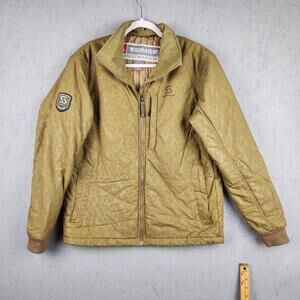 Sims Jacket Mens Medium Insulated Quilted Full Zip Snowboard Ski Fishing Outdoor